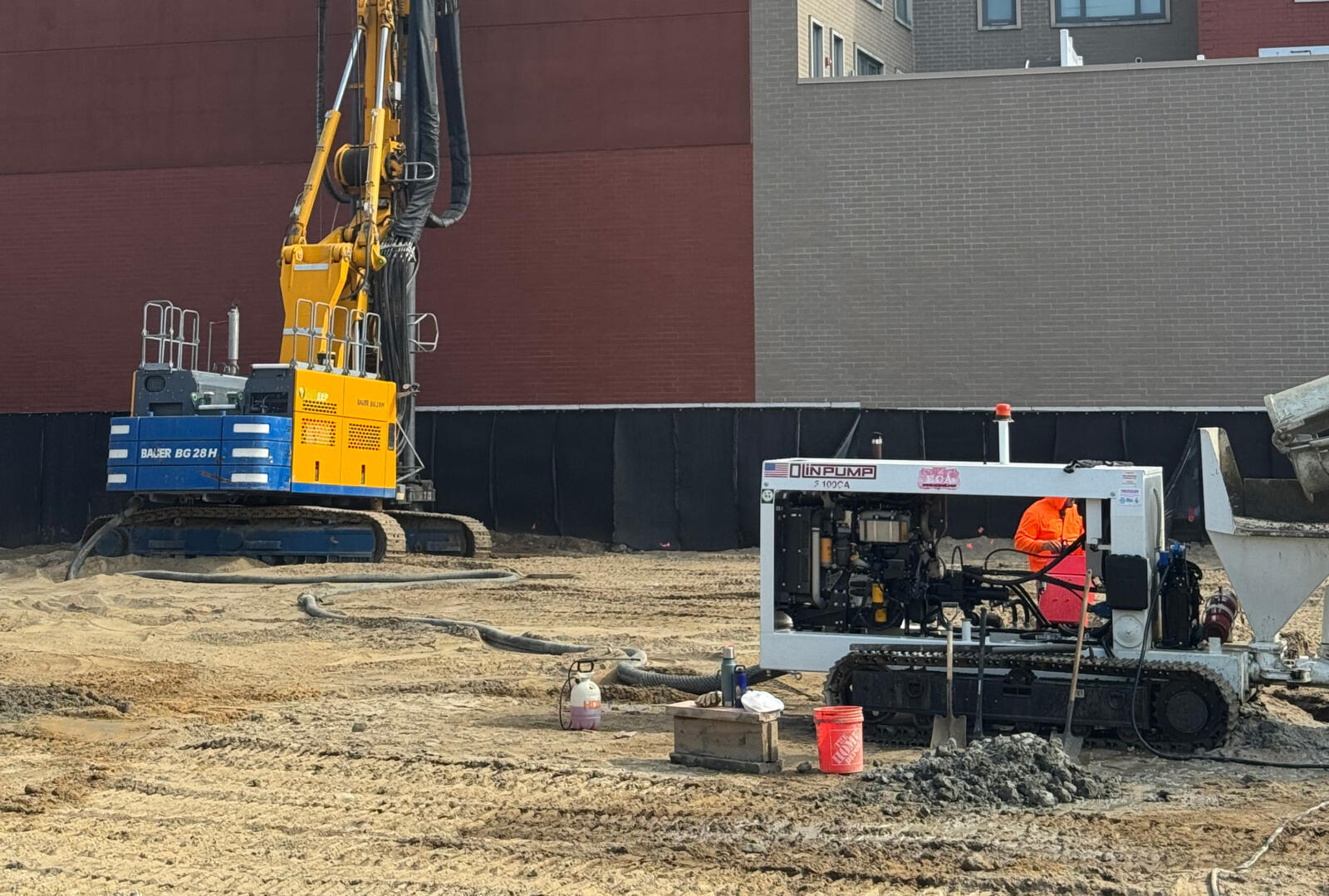 Cropped jobsite