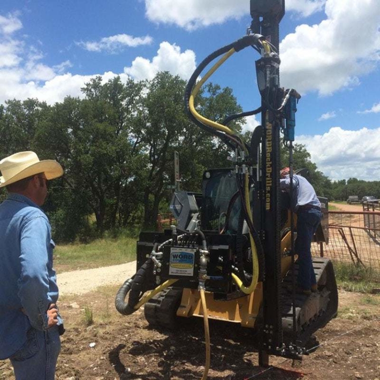 Word Skid Steer Drill Attachment