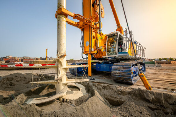 BAUER BG 45 ready for Single Column Mixing (SCM) project.